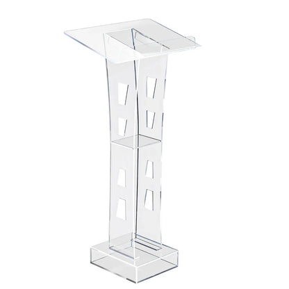 Acryl Rednerpult mit LED-Beleuchtung – Transparentes Podium für Kirche, Schule und Konferenz